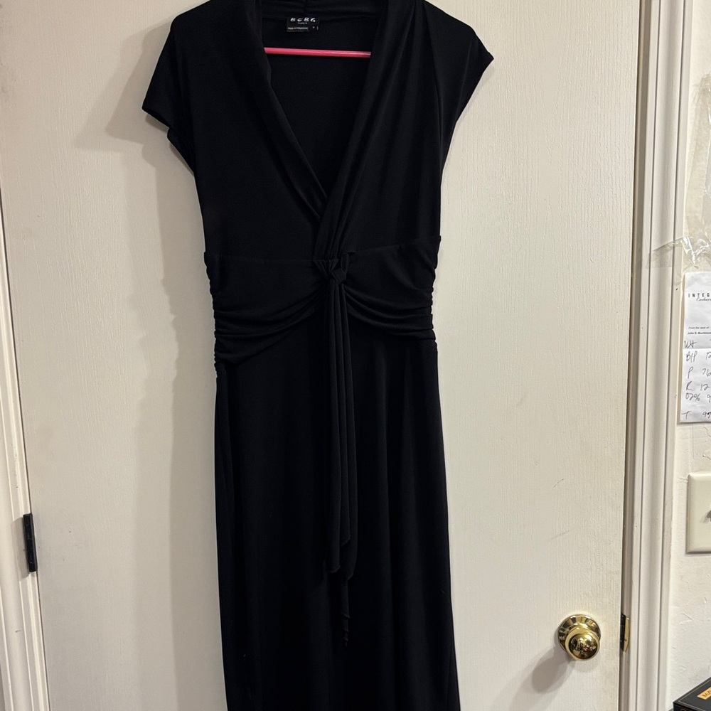 BCBG Paris Black Midi Dress